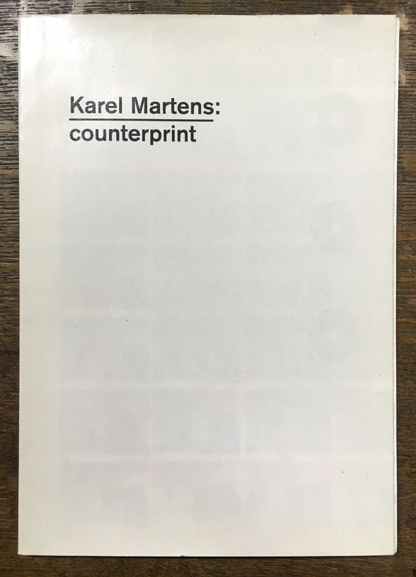 洋書 Karel Martens: Counterprint Karel Martens Counterprint – High Valley Books
