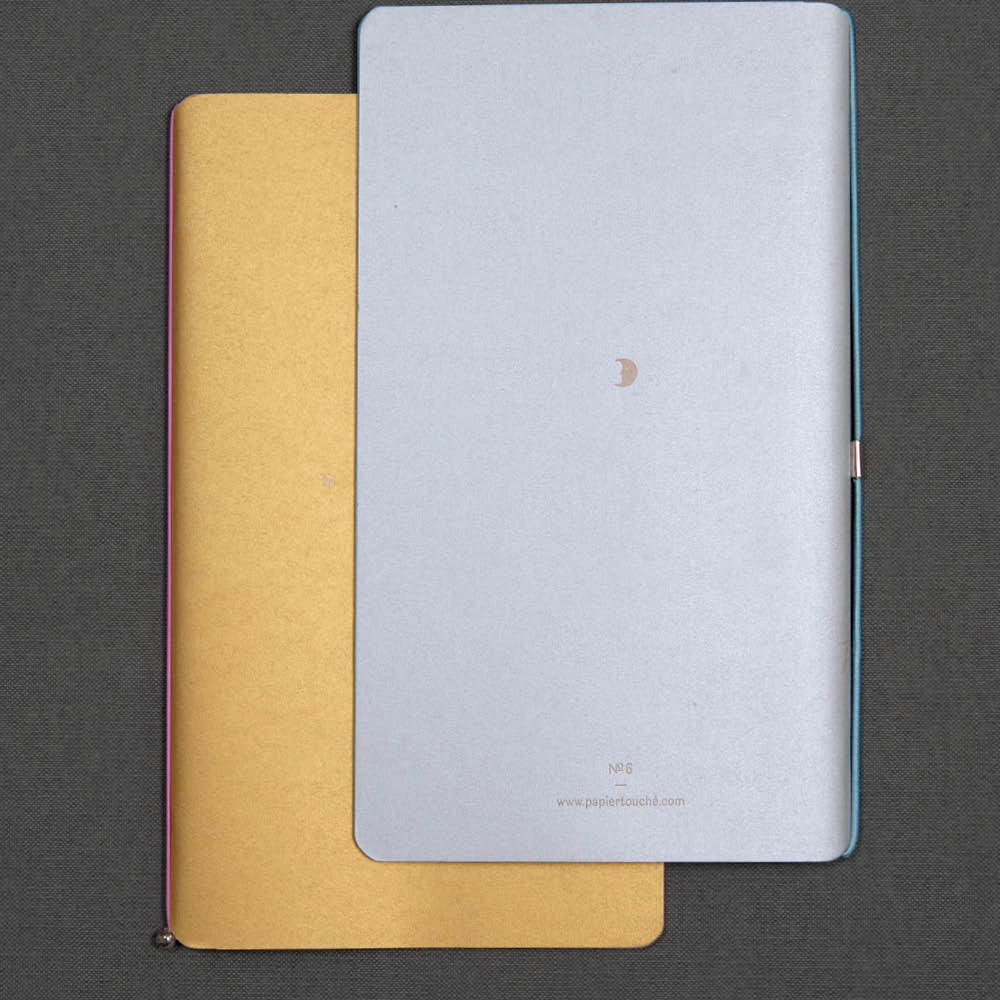 Silver / Gold: set of 2 notebooks