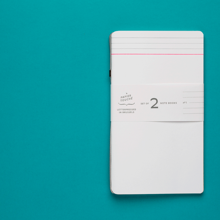 Basic N°1 : ruled — set of 2 notebooks