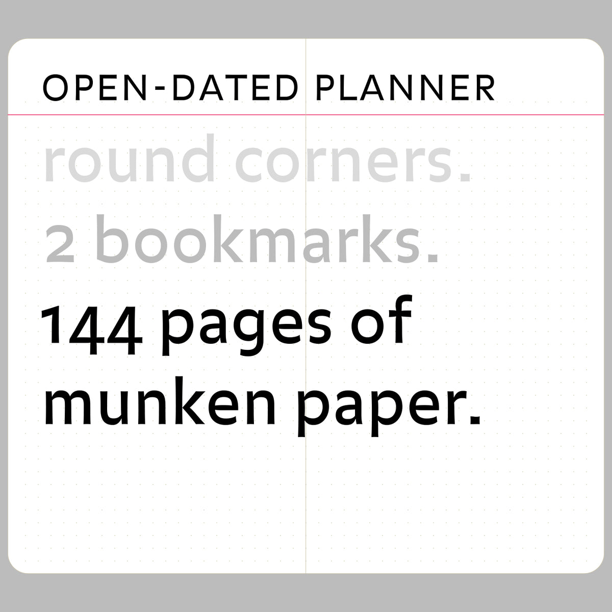open-dated planner